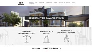 Webstránka stavebnej spoločnosti ise s. r. o.