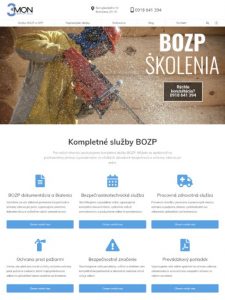 Tvorba webstránky bozp-skolenia.sk